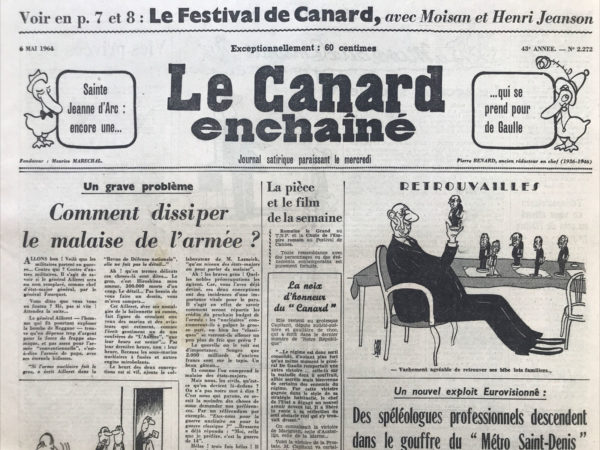 N° 2272 du Canard Enchaîné -  6 Mai 1964