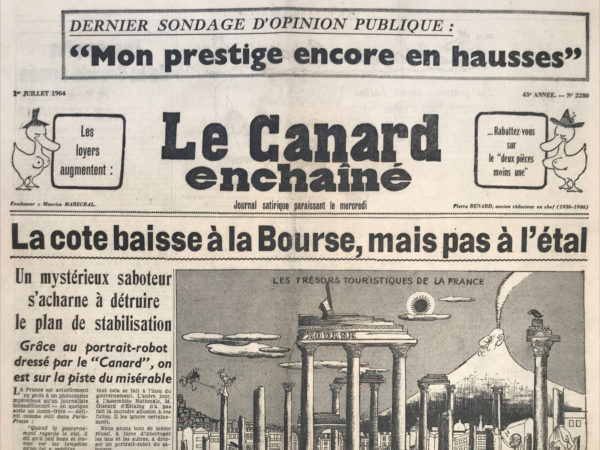 N° 2280 du Canard Enchaîné -  1 Juillet 1964