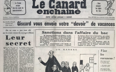N° 2281 du Canard Enchaîné –  8 Juillet 1964