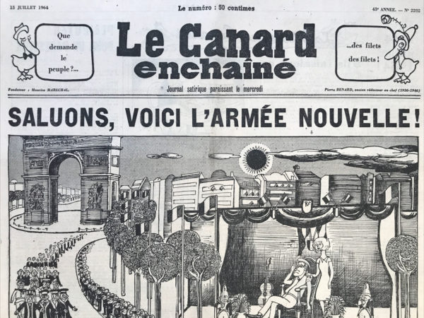 N° 2282 du Canard Enchaîné -  15 Juillet 1964
