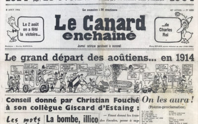 N° 2285 du Canard Enchaîné –  5 Août 1964