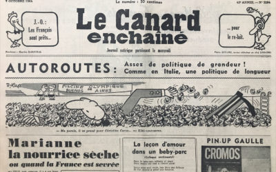 N° 2294 du Canard Enchaîné –  7 Octobre 1964