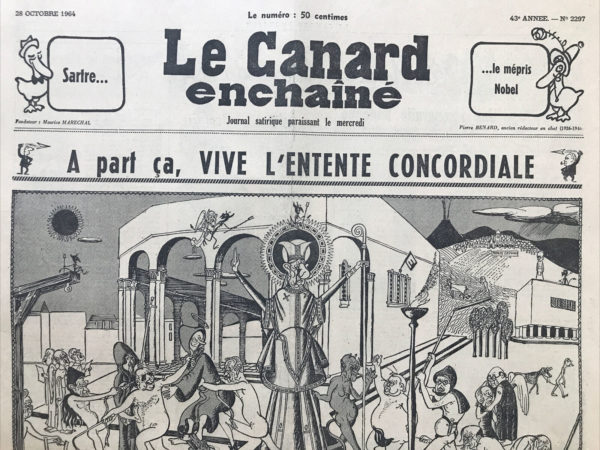 N° 2297 du Canard Enchaîné -  28 Octobre 1964