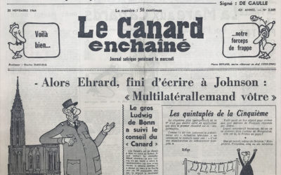 N° 2301 du Canard Enchaîné –  25 Novembre 1964