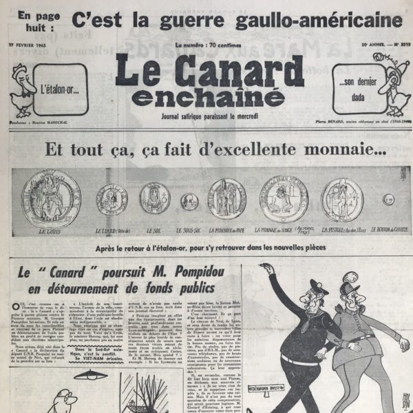 N° 2313 du Canard Enchaîné -  17 Février 1965