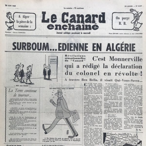 N° 2331 du Canard Enchaîné -  23 Juin 1965