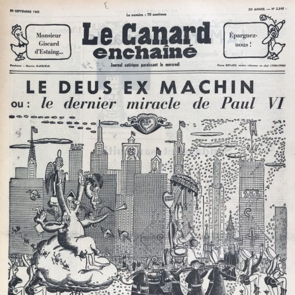 N° 2345 du Canard Enchaîné -  29 Septembre 1965
