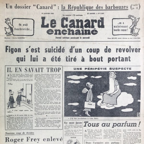 N° 2361 du Canard Enchaîné -  19 Janvier 1966