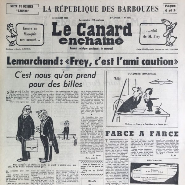 N° 2362 du Canard Enchaîné -  26 Janvier 1966