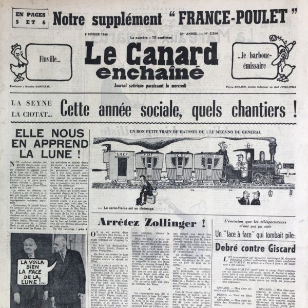N° 2364 du Canard Enchaîné -  9 Février 1966