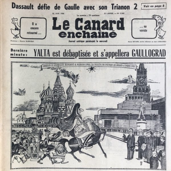 N° 2383 du Canard Enchaîné -  22 Juin 1966