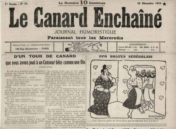 N° 24 du Canard Enchaîné -  13 Décembre 1916