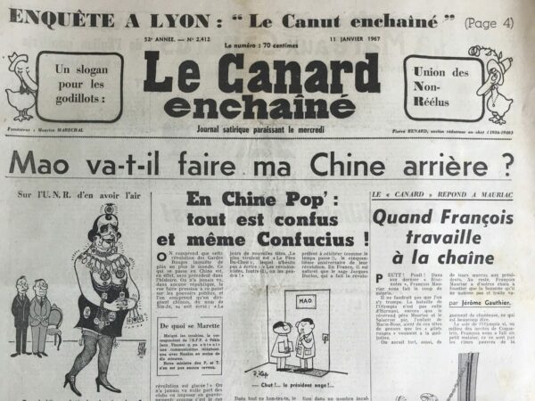 N° 2412 du Canard Enchaîné -  11 Janvier 1967