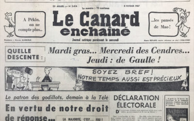 N° 2416 du Canard Enchaîné –  8 Février 1967