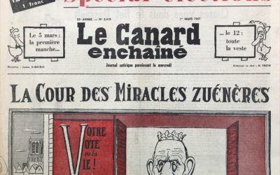 N° 2419 du Canard Enchaîné –  1 Mars 1967