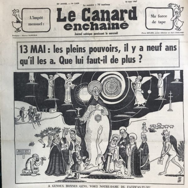 N° 2429 du Canard Enchaîné -  10 Mai 1967