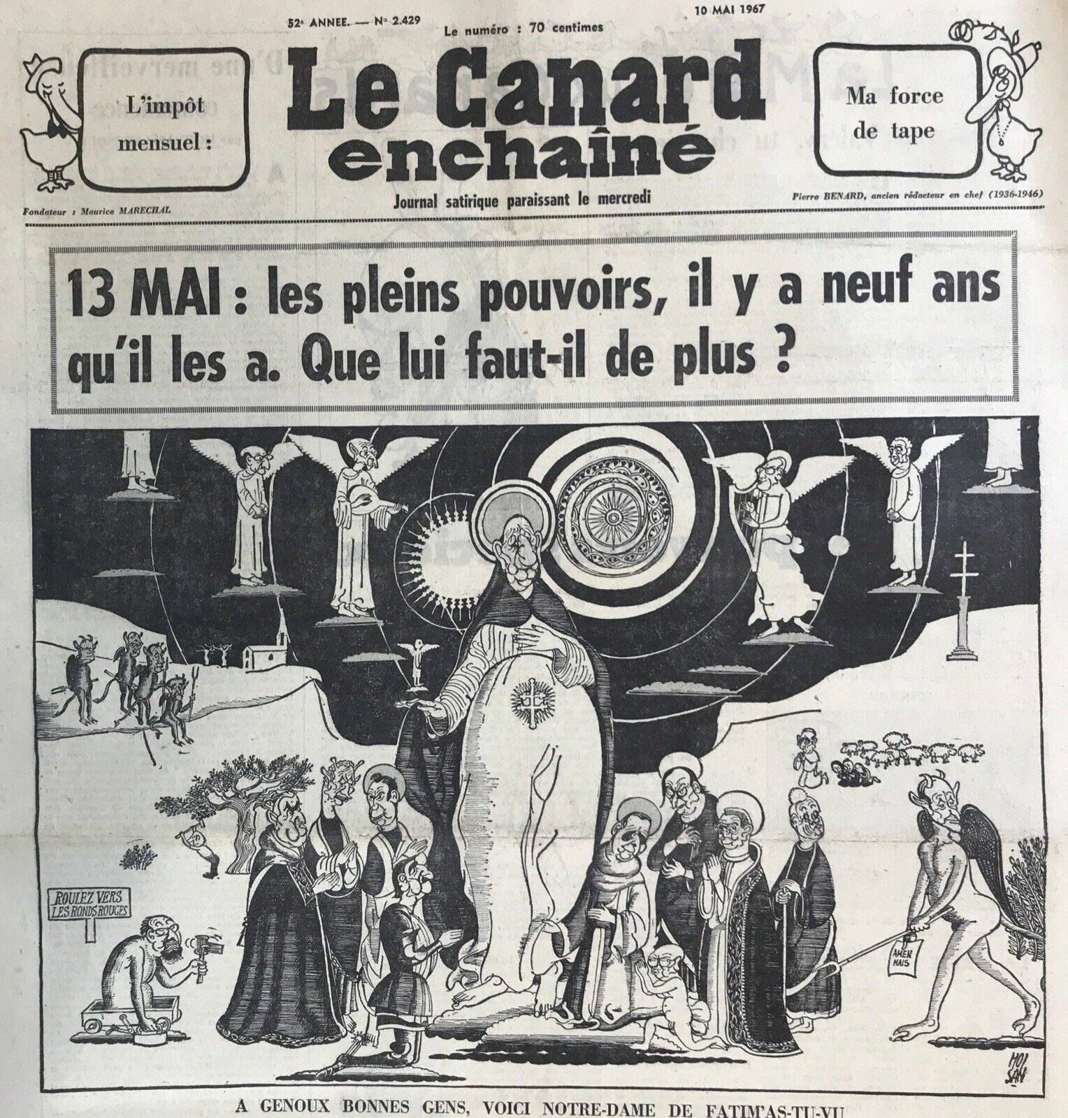 Couac ! | Acheter un Canard | Vente d'Anciens Journaux du Canard Enchaîné. Des Journaux Satiriques de Collection, Historiques & Authentiques de 1916 à 2005 ! | 2429 e1753976333118