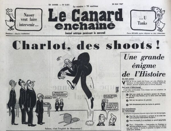 N° 2431 du Canard Enchaîné -  24 Mai 1967
