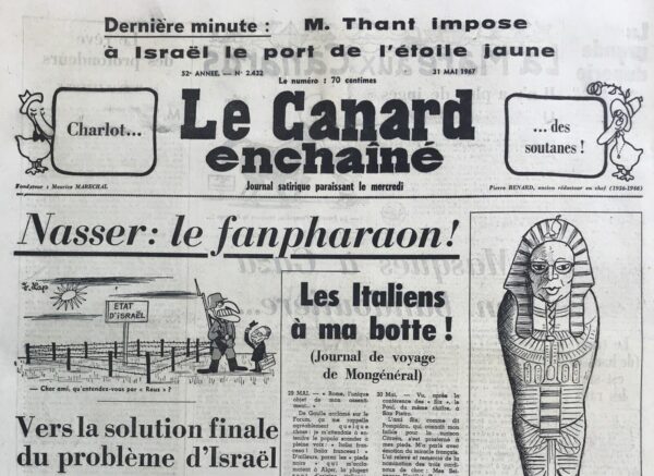 N° 2432 du Canard Enchaîné -  31 Mai 1967
