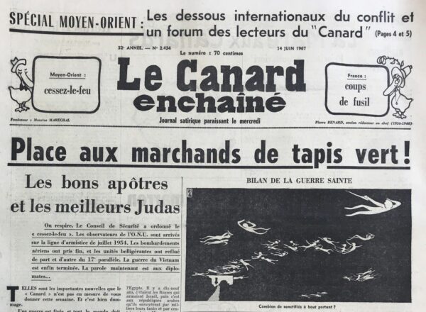 N° 2434 du Canard Enchaîné -  14 Juin 1967
