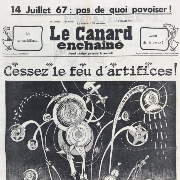 N° 2438 du Canard Enchaîné -  12 Juillet 1967