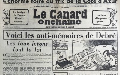N° 2448 du Canard Enchaîné –  20 Septembre 1967