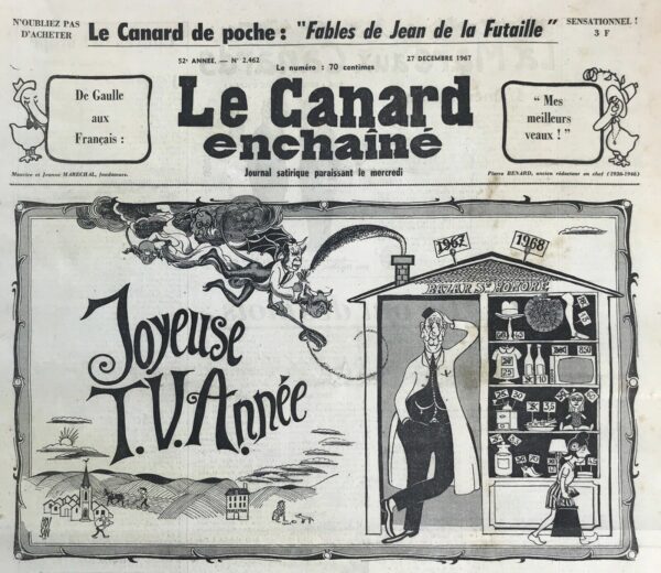 N° 2462 du Canard Enchaîné -  27 Décembre 1967