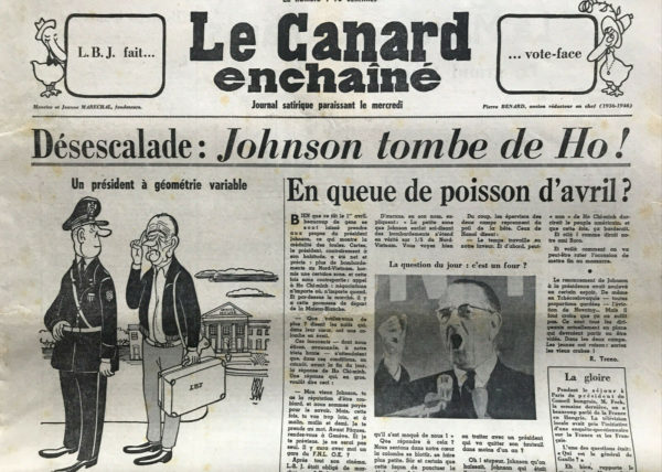 N° 2476 du Canard Enchaîné -  3 Avril 1968