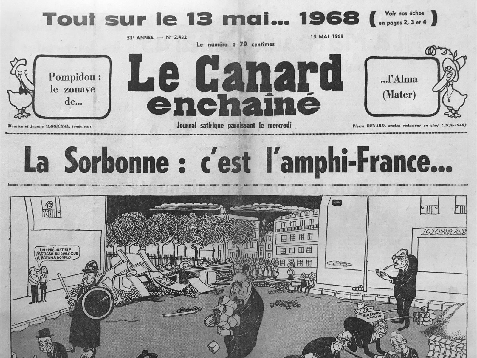 Couac ! | Acheter un Canard | Vente d'Anciens Journaux du Canard Enchaîné. Des Journaux Satiriques de Collection, Historiques & Authentiques de 1916 à 2004 ! | 2482 1