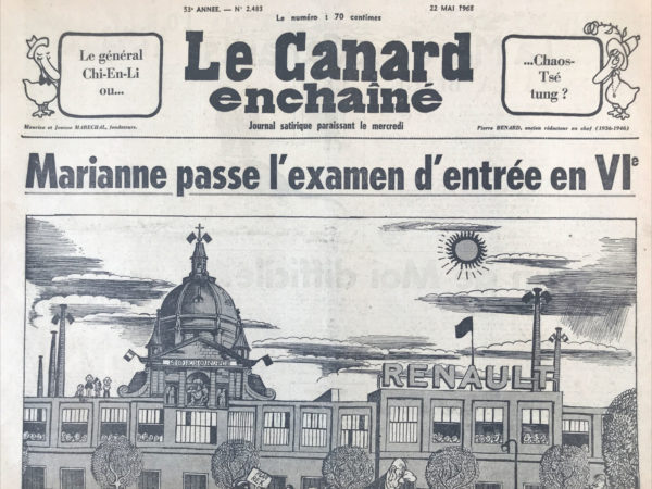 N° 2483 du Canard Enchaîné -  22 Mai 1968
