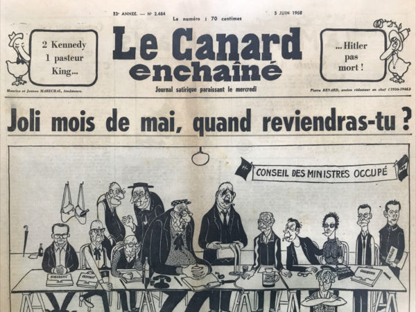 N° 2484 du Canard Enchaîné -  5 Juin 1968