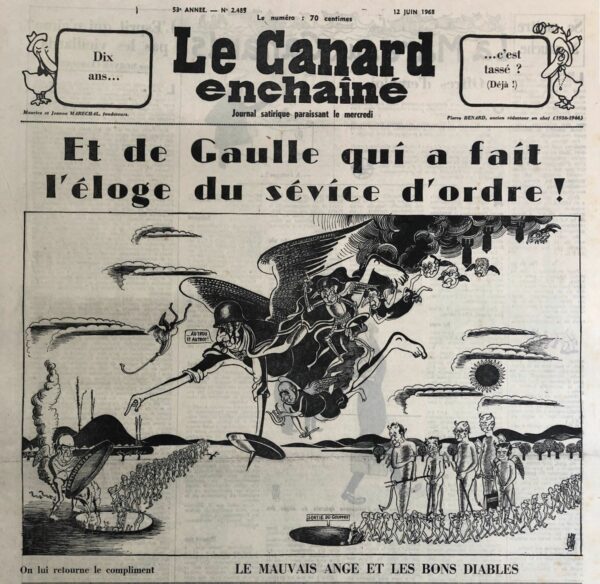 N° 2485 du Canard Enchaîné -  12 Juin 1968