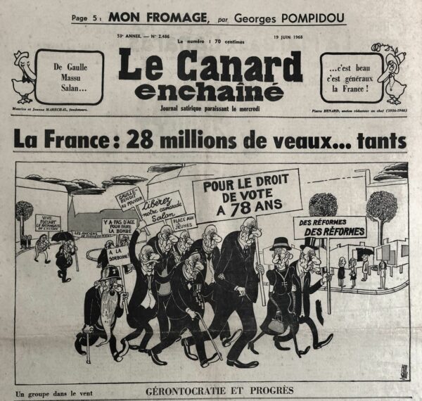 N° 2486 du Canard Enchaîné -  19 Juin 1968