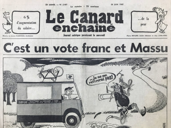 N° 2487 du Canard Enchaîné -  26 Juin 1968