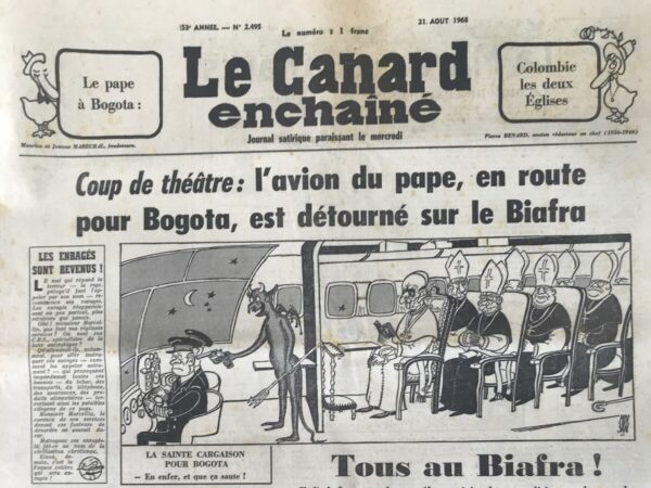 N° 2495 du Canard Enchaîné-  21 Août 1968