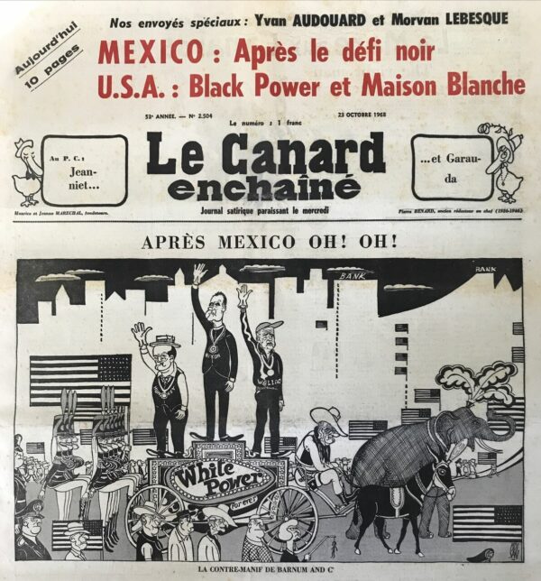 N° 2504 du Canard Enchaîné -  23 Octobre 1968