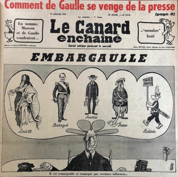 N° 2516 du Canard Enchaîné -  15 Janvier 1969