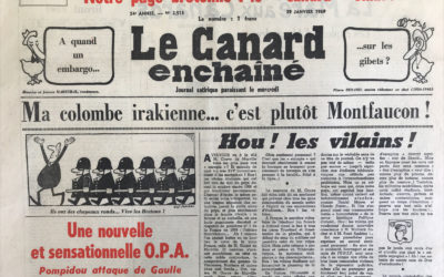 N° 2518 du Canard Enchaîné –  29 Janvier 1969