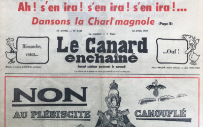 N° 2530 du Canard Enchaîné –  23 Avril 1969