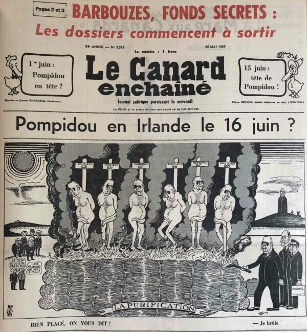 N° 2535 du Canard Enchaîné -  28 Mai 1969