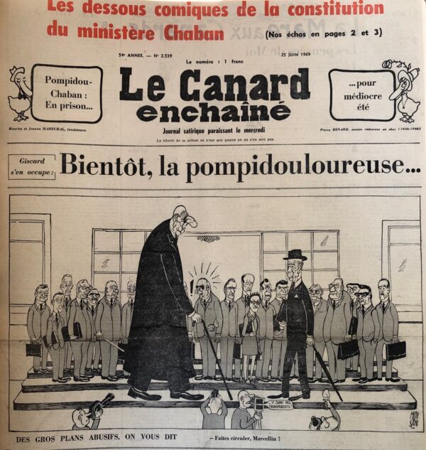 N° 2539 du Canard Enchaîné -  25 Juin 1969
