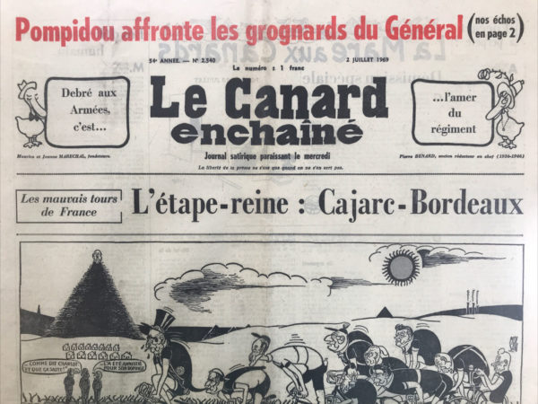 N° 2540 du Canard Enchaîné -  2 Juillet 1969