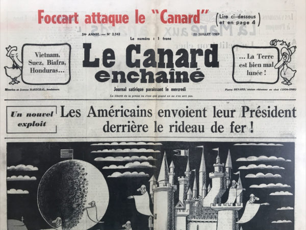 N° 2543 du Canard Enchaîné -  23 Juillet 1969