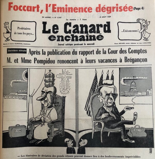 N° 2545 du Canard Enchaîné -  6 Août 1969