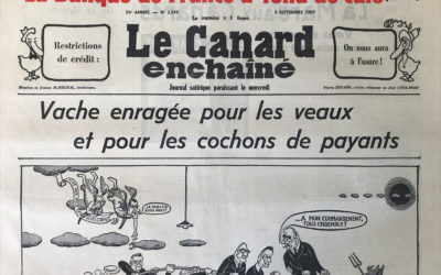 N° 2549 du Canard Enchaîné –  3 Septembre 1969