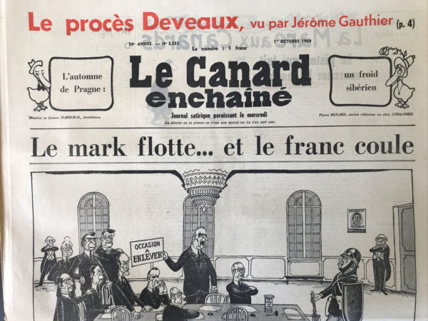 N° 2553 du Canard Enchaîné -  1 Octobre 1969