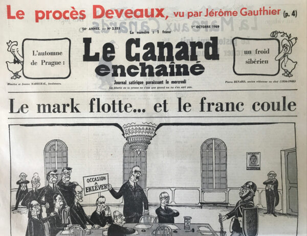 N° 2553 du Canard Enchaîné -  1 Octobre 1969