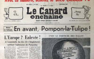 N° 2562 du Canard Enchaîné –  3 Décembre 1969