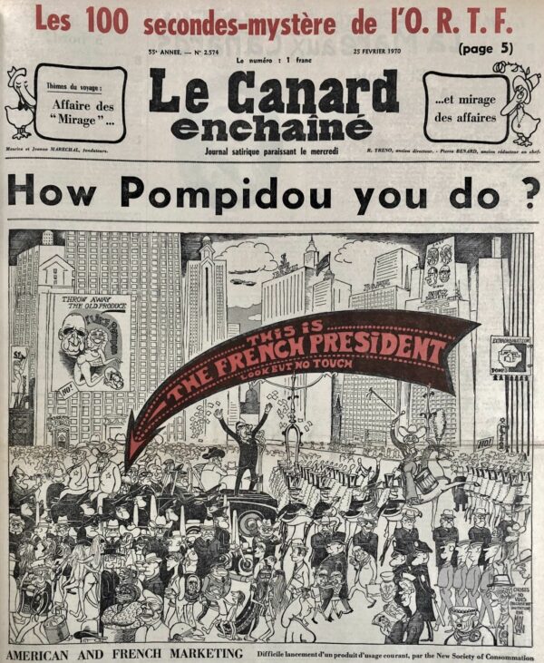 N° 2574 du Canard Enchaîné -  25 Février 1970