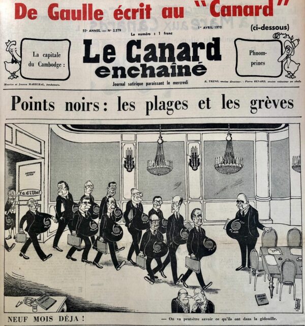 N° 2579 du Canard Enchaîné -  1 Avril 1970